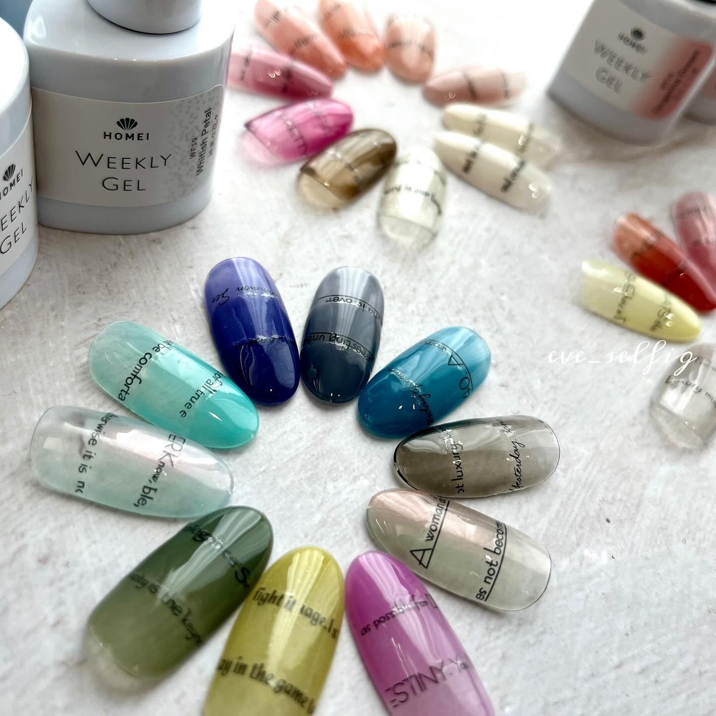 HOMEI ウィークリージェル/HOMEI/ジェルネイルを使ったクチコミ(2枚目)