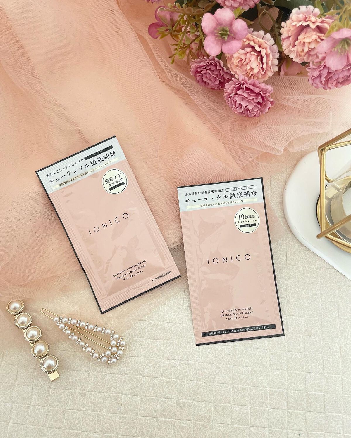 イオニコ プレミアムイオン ダメージケアシャンプー (モイスト&リペア) クイックリペアウォーター トライアル/IONICO/市販シャンプーを使ったクチコミ(1枚目)