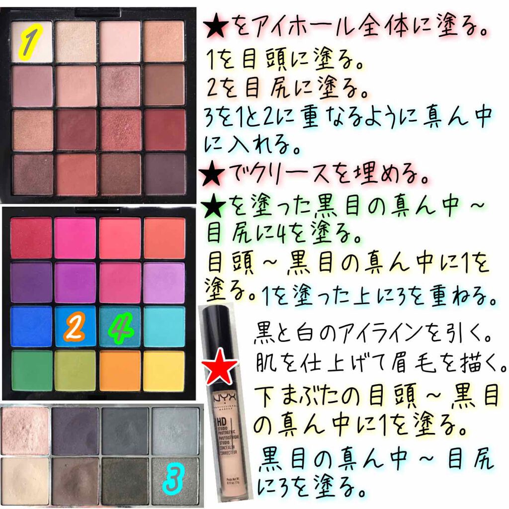 UT シャドウ パレット/NYX Professional Makeup/アイシャドウパレットを使ったクチコミ（2枚目）