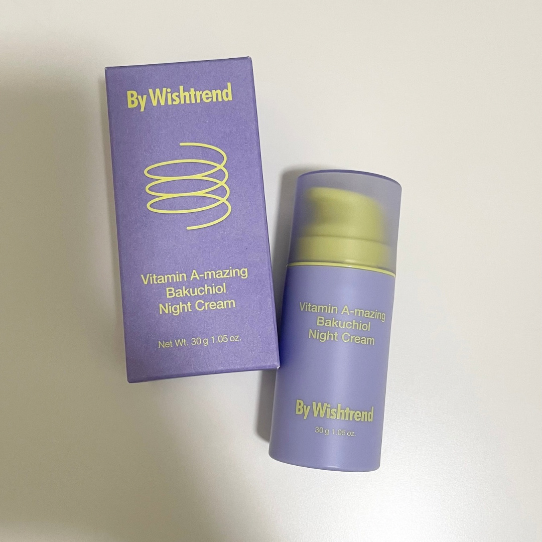ビタミンA-mazingバクチオールナイトクリーム/By Wishtrend/フェイスクリームを使ったクチコミ（1枚目）