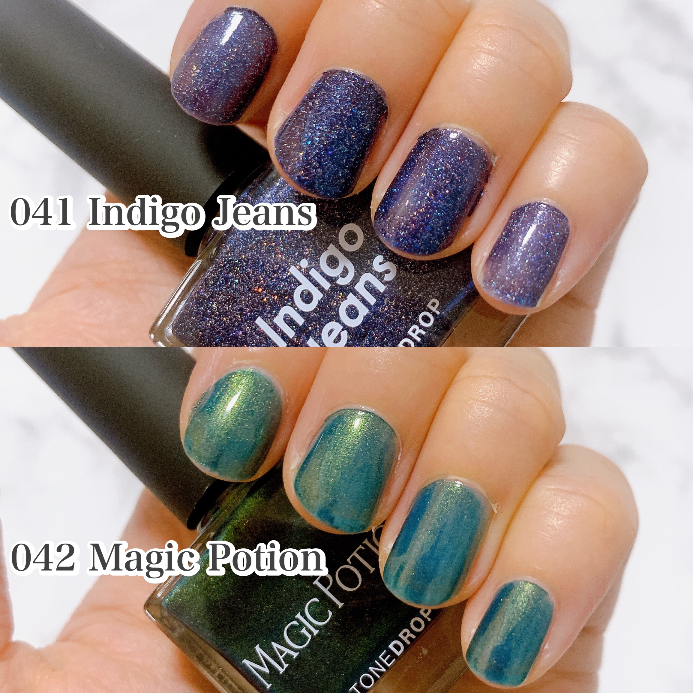 TONE DROP ネイルポリッシュ 042 Magic Potion/D-UP/マニキュアを使ったクチコミ（2枚目）