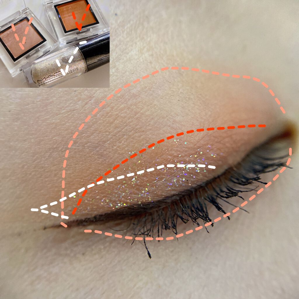 ダズルシャドウ リキッド/M・A・C/リキッドアイシャドウを使ったクチコミ(5枚目)