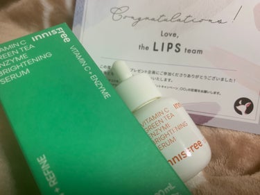 Innisfree ビタC グリーンティーエンザイム ブライト セラム

プレゼントキャンペーンで当選しました！ありがとうございます

敏感肌なのでビタミンc系はピリつくことがあるのですがこちらはスーッ