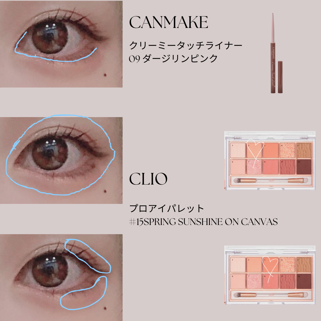 クリーミータッチライナー/キャンメイク/ジェルアイライナーを使ったクチコミ（2枚目）