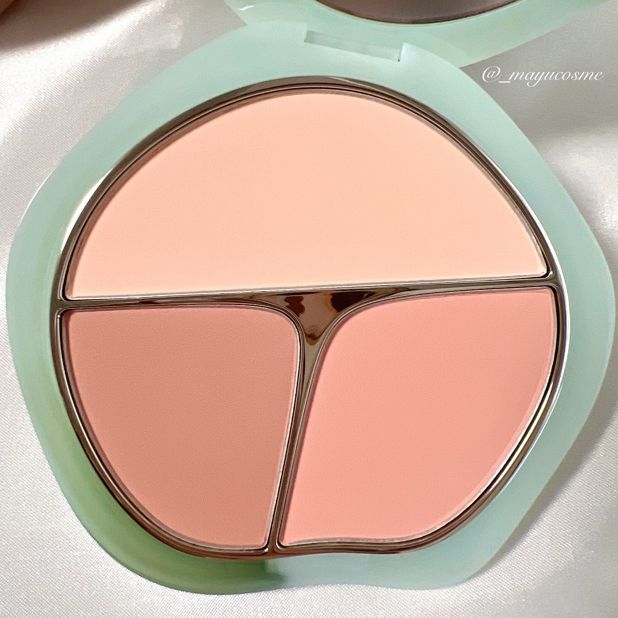 TIMAGE  3色チークパレット/TIMAGE/パウダーチークを使ったクチコミ（2枚目）