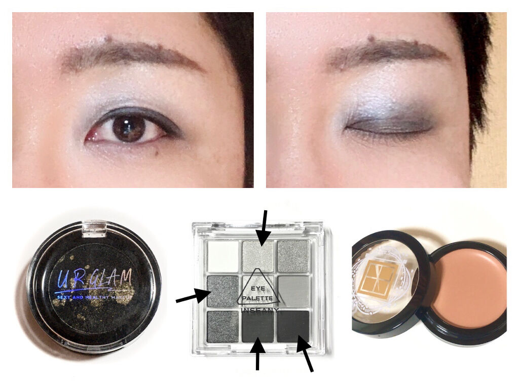 URGLAM　SPARKLE EYESHADOW 06/U R GLAM/単色アイシャドウを使ったクチコミ（1枚目）