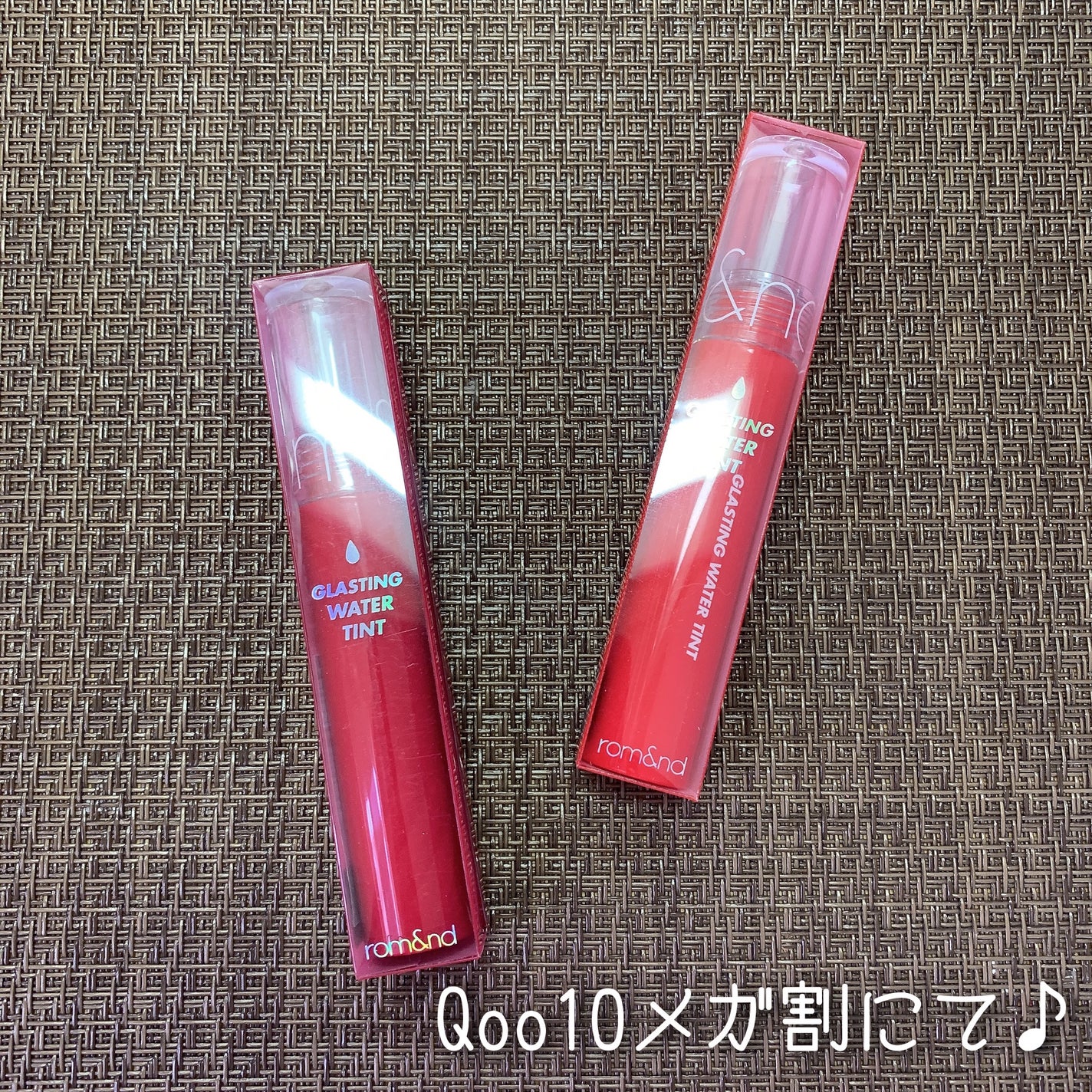 グラスティングウォーターティント/rom&nd/リップティントを使ったクチコミ(2枚目)