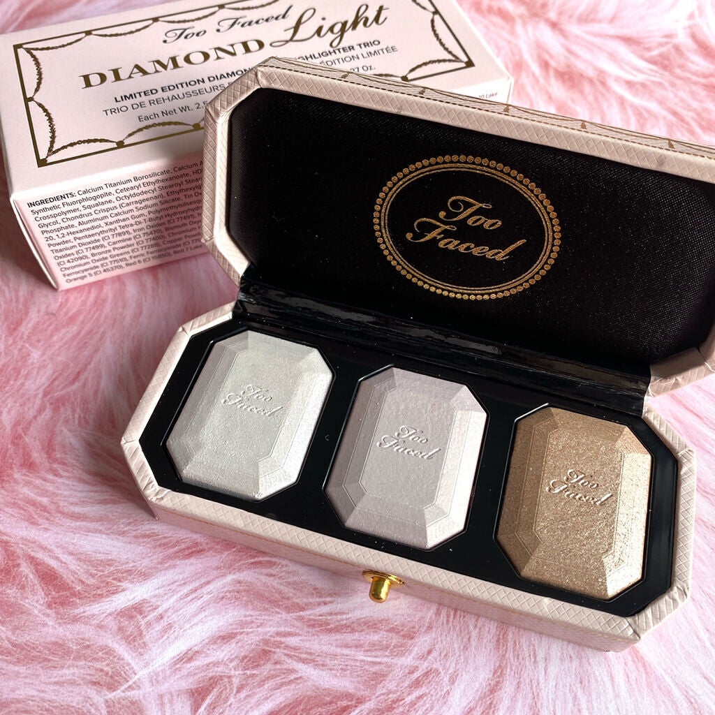 ~ダイヤモンドライト シリーズ~ マルチユース ハイライター トリオ/Too Faced/パウダーハイライトを使ったクチコミ(3枚目)