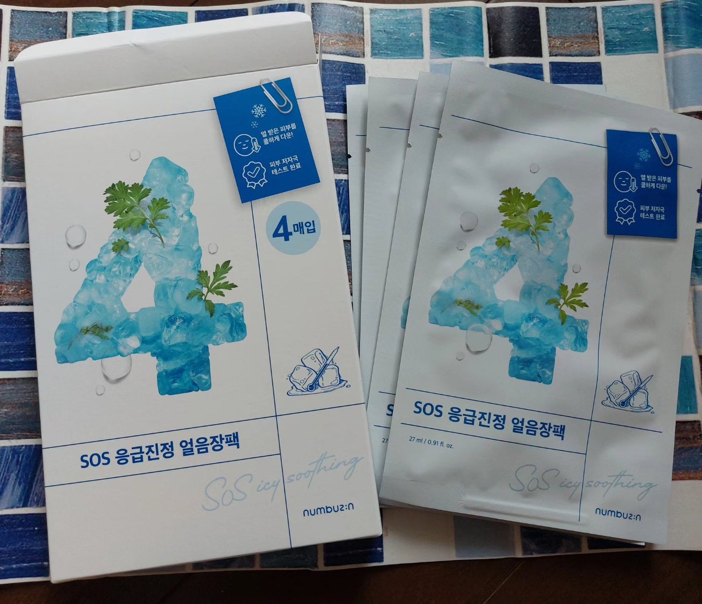 4番 ひんやりクーリングシートマスク/numbuzin/シートマスク・パックを使ったクチコミ(5枚目)