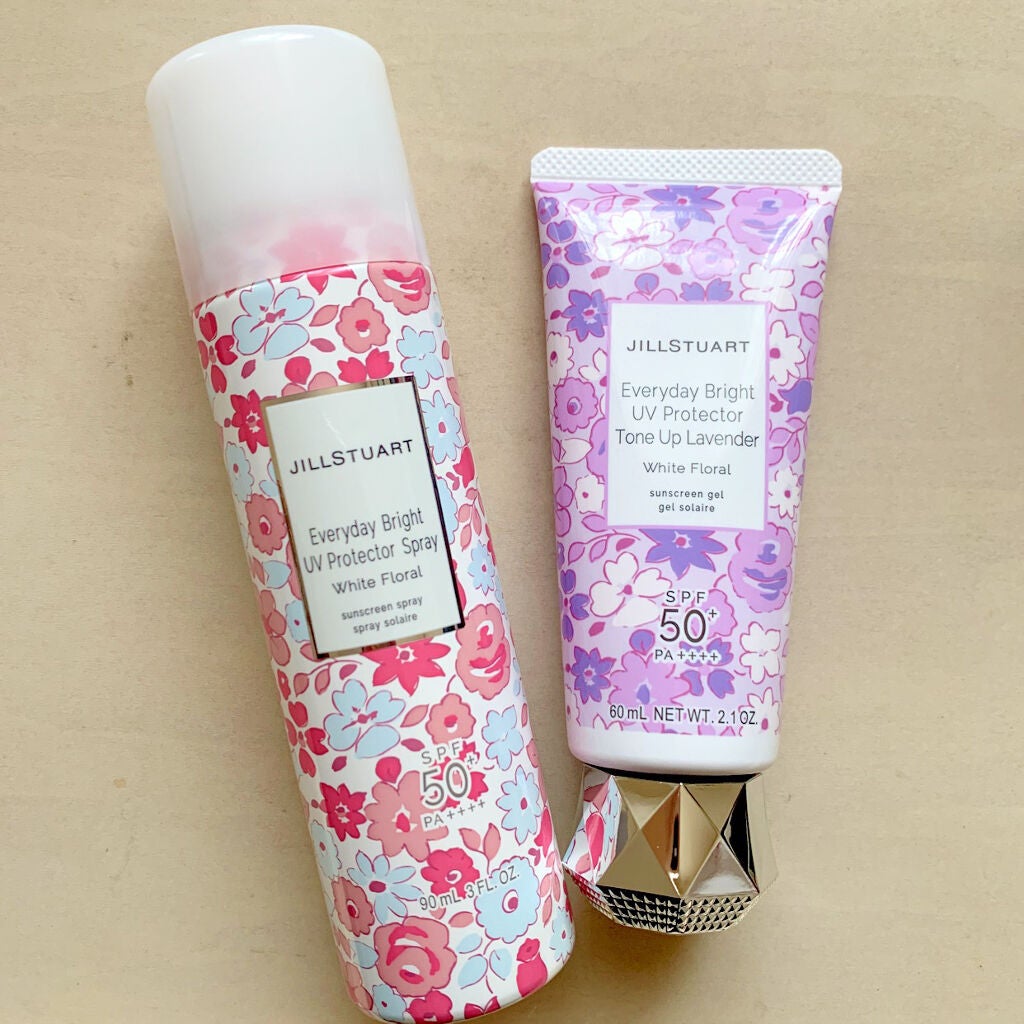 エブリデイブライト UVプロテクター トーンアップラベンダー ホワイトフローラル/JILL STUART/化粧下地を使ったクチコミ(1枚目)