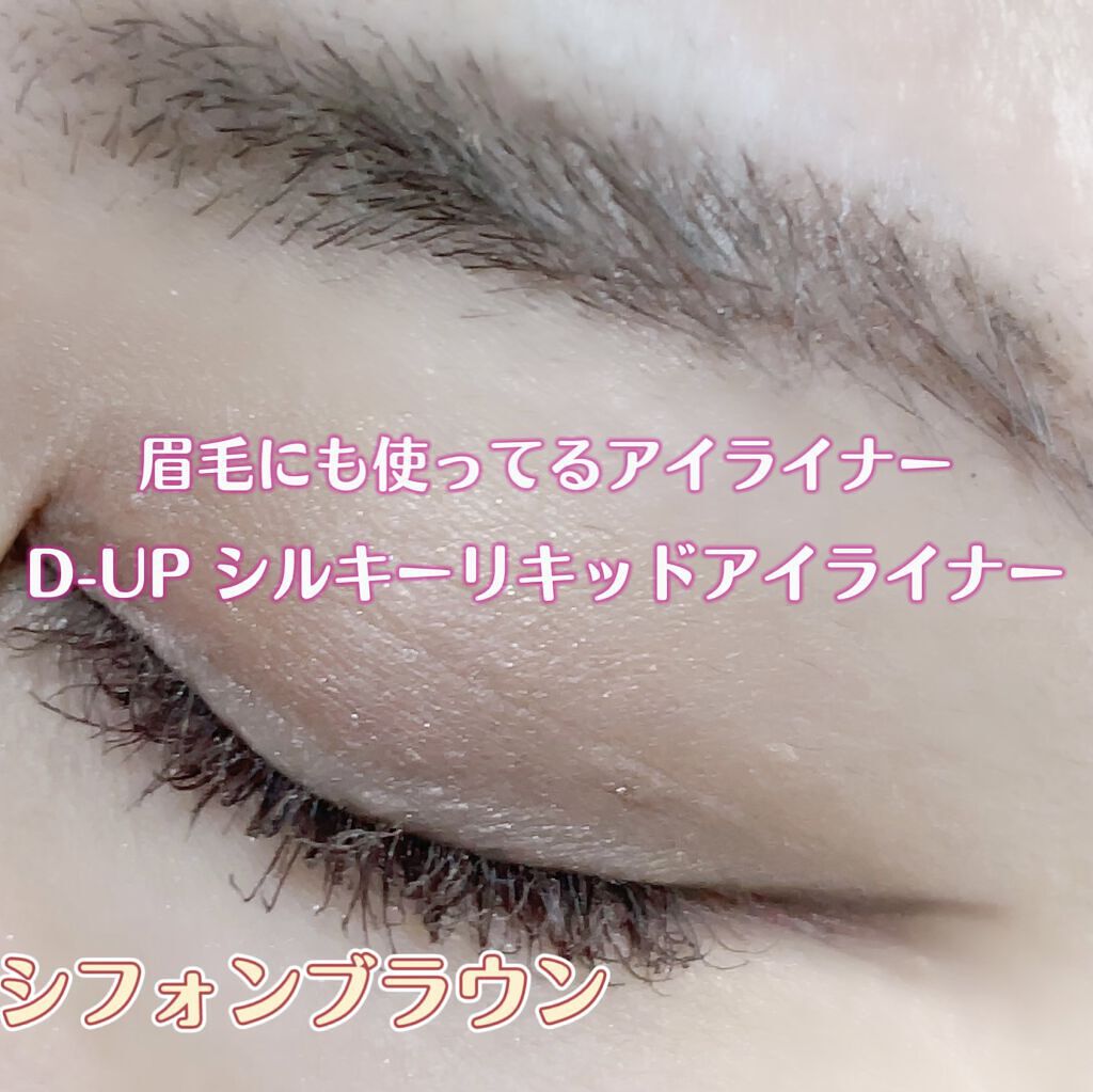 シルキーリキッドアイライナーWP/D-UP/リキッドアイライナーを使ったクチコミ（1枚目）