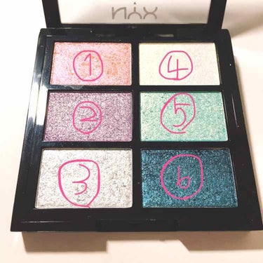 フォイルプレイ ピグメント パレット/NYX Professional Makeup/アイシャドウパレットを使ったクチコミ（4枚目）