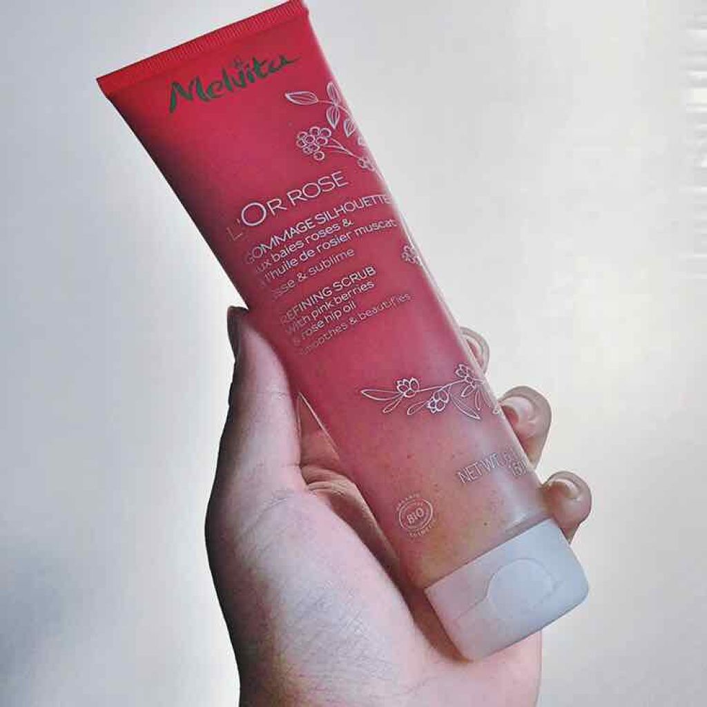 ロゼエクストラ オイルイン ウォッシュスクラブ/Melvita/ボディスクラブを使ったクチコミ（3枚目）