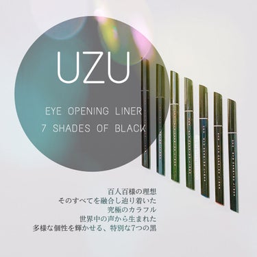 7 SHADES OF BLACK MATTE-BLACK/UZU BY FLOWFUSHI/リキッドアイライナーを使ったクチコミ（1枚目）