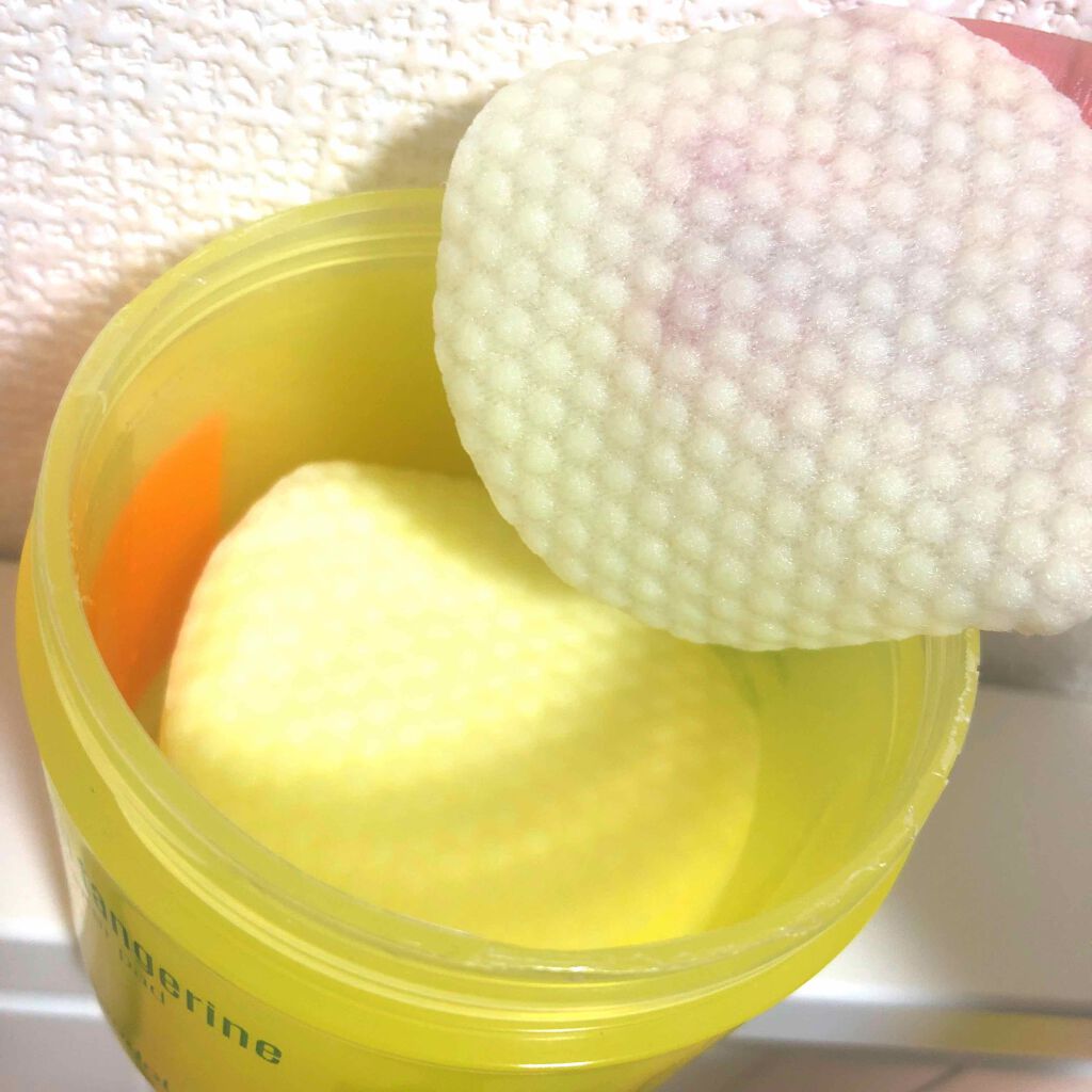 グリーンタンジェリン ビタCダークスポットケアパッド/goodal/トナーパッドを使ったクチコミ（2枚目）