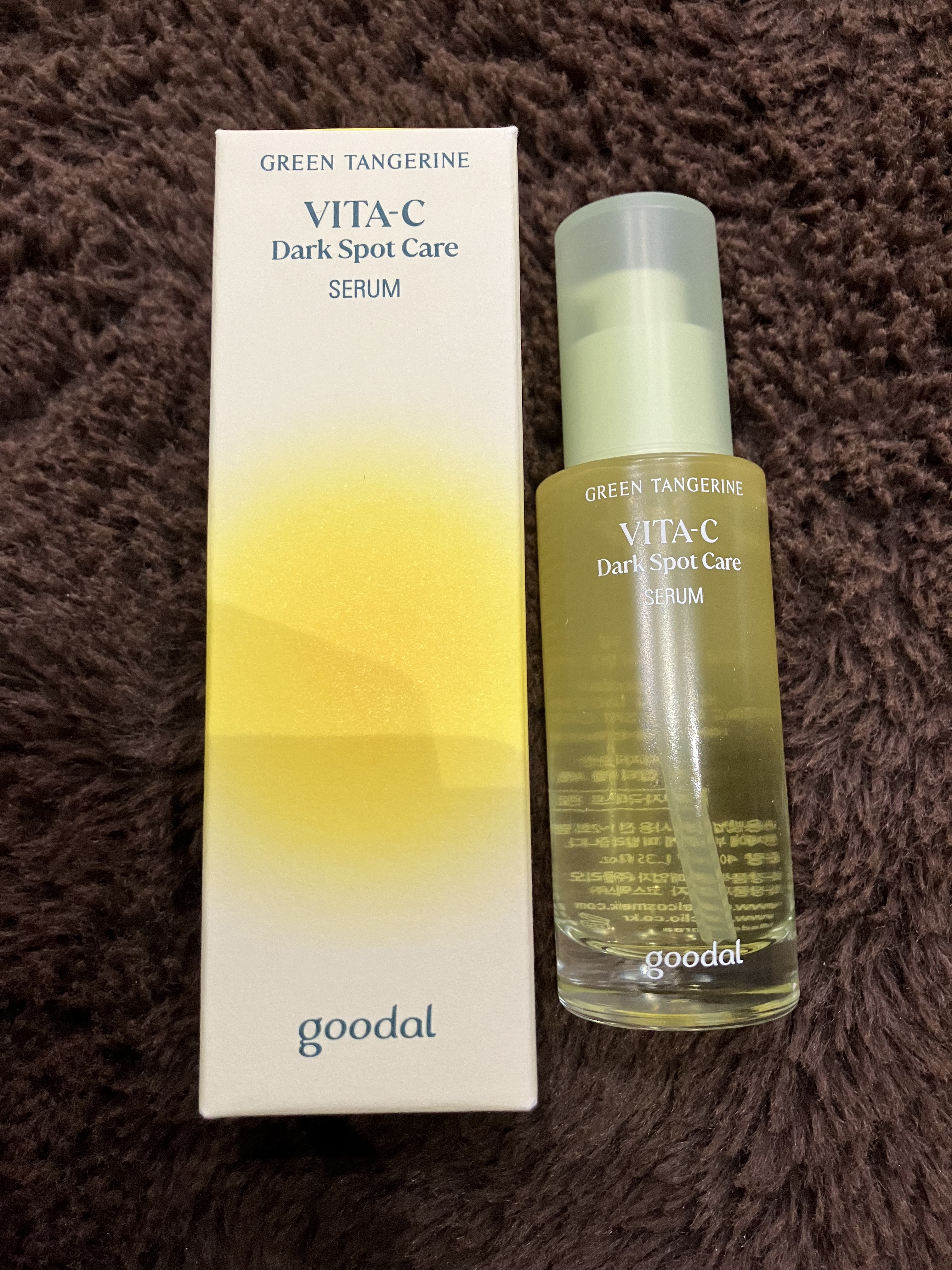 グリーンタンジェリン ビタC ダークスポットケアセラム/goodal/美容液を使ったクチコミ（3枚目）