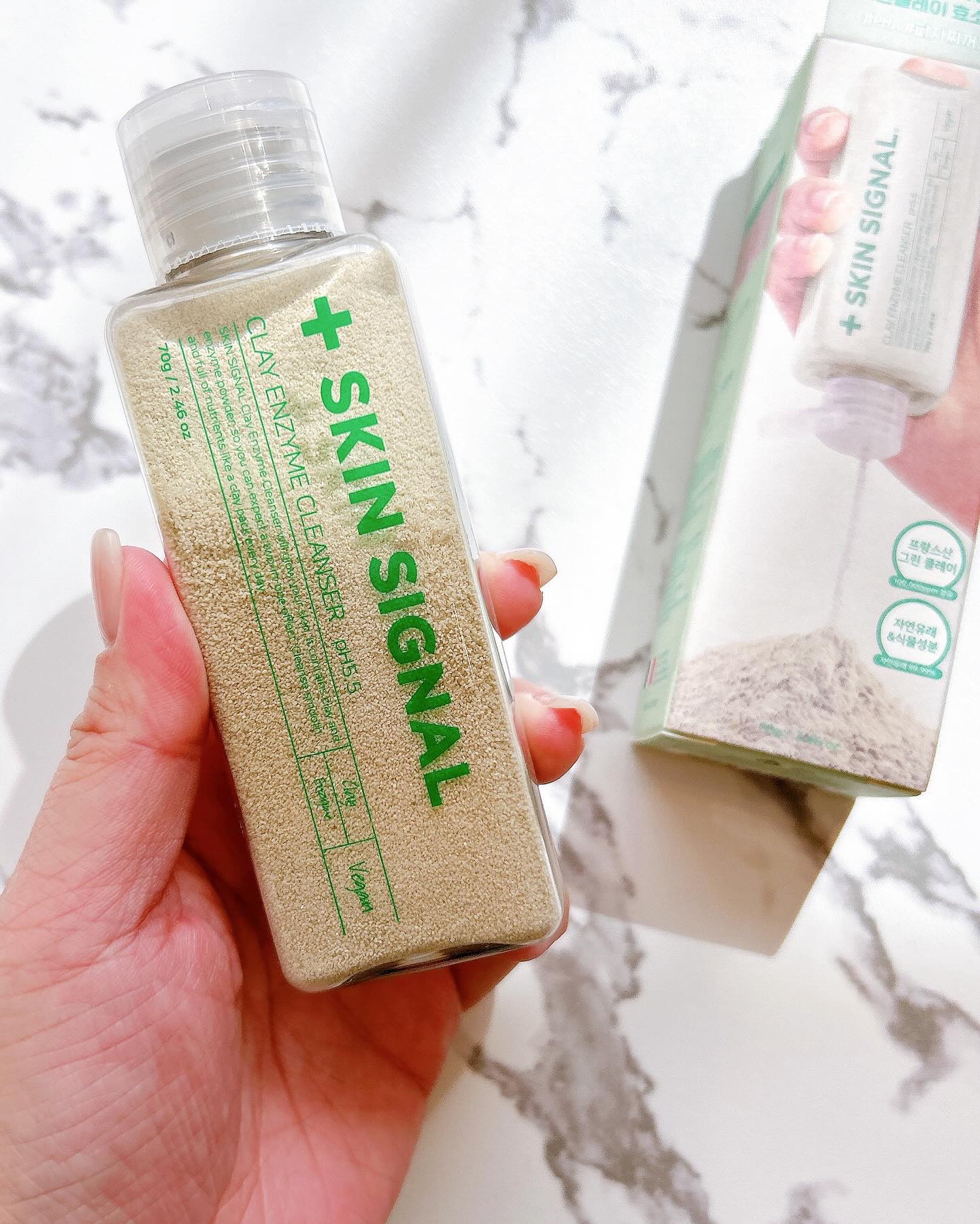 グリーン クレイ酵素クレンザー/SKIN SIGNAL/洗顔パウダーを使ったクチコミ（2枚目）