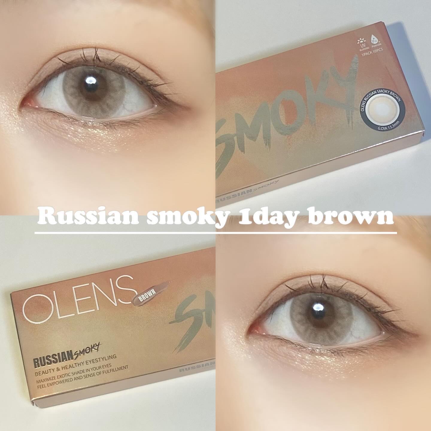 ロシアンスモーキー/OLENS/カラーコンタクトレンズを使ったクチコミ（3枚目）
