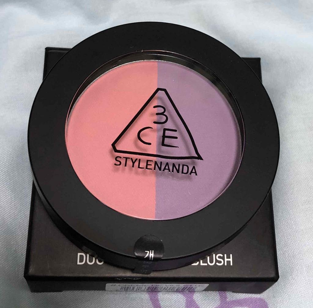 3CE 3CE DUO COLOR FACE BLUSHのクチコミ「☆3CE(スリーコンセプトアイズ)
デュオカラーフェイスブラッシュ
クレームデバイオレット

.....」（1枚目）