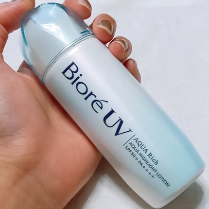 ビオレUV アクアリッチ アクアハイライトローション(水層ハイライトUV)/ビオレ/日焼け止めローションを使ったクチコミ(1枚目)