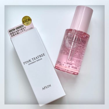 APLIN ピンクティーツリーシナジーセラムのクチコミ「𓍯PINK TEATREE SYNERGY SERUM⌇APLIN

パッケージが可愛過ぎるア.....」（1枚目）