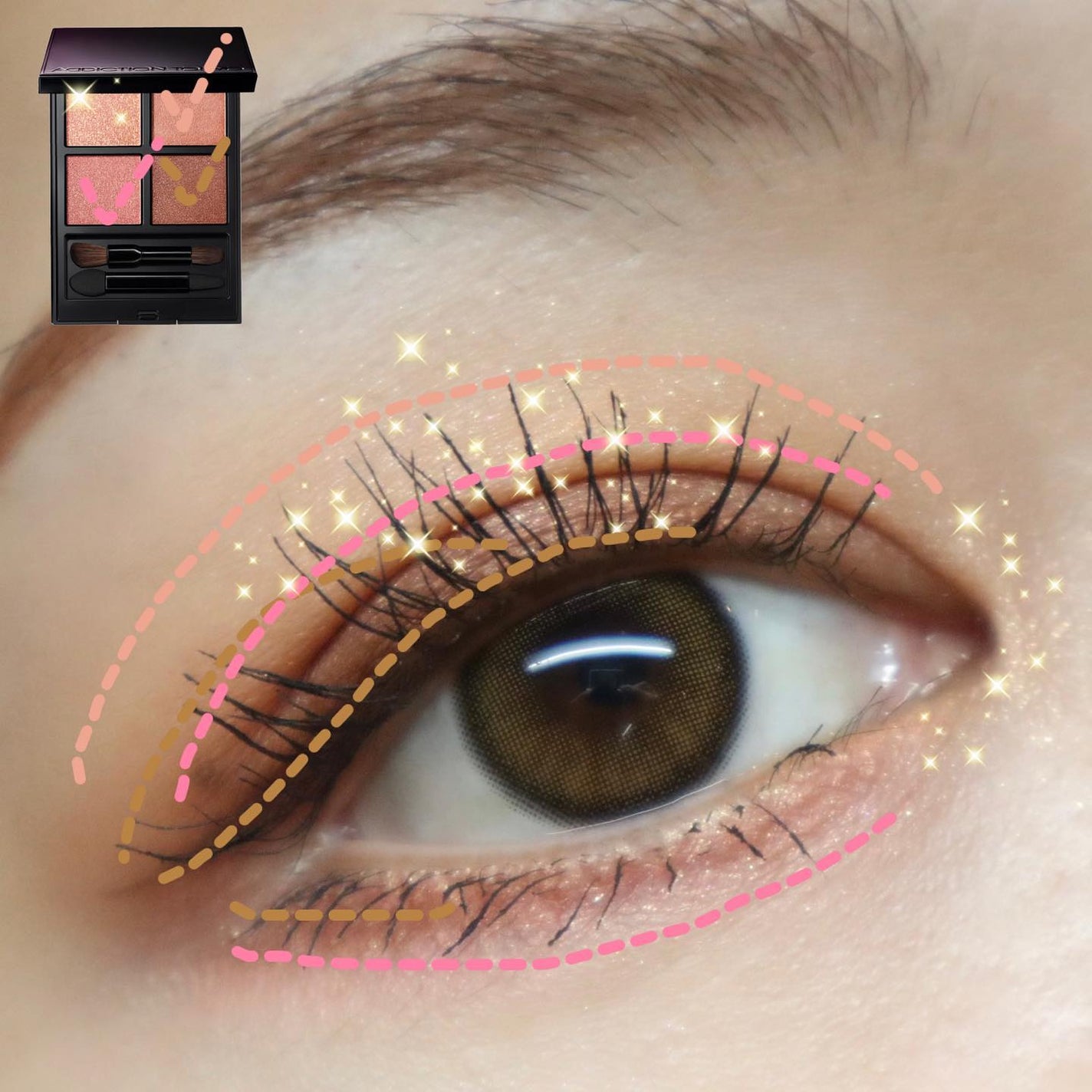 アディクション ザ アイシャドウ パレット/ADDICTION/アイシャドウパレットを使ったクチコミ(6枚目)