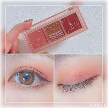 トリプルレイヤーアイパレット/BLACK ROUGE/アイシャドウパレットを使ったクチコミ(1枚目)