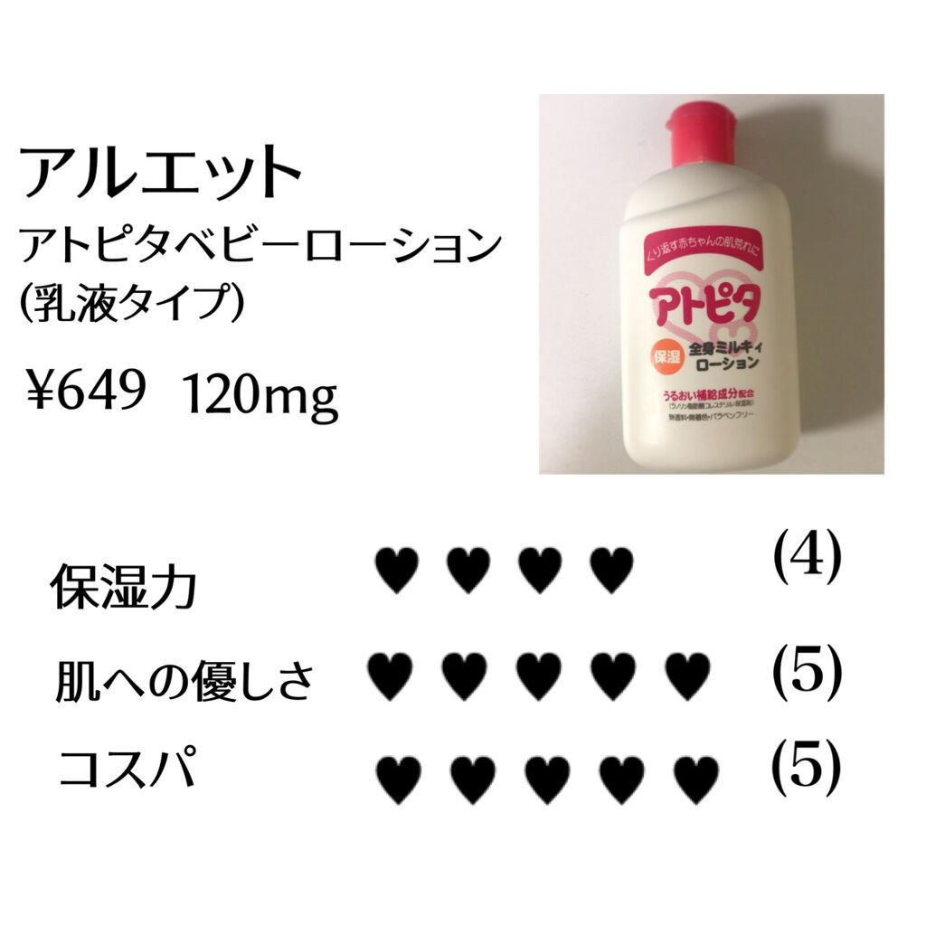 保湿全身ミルキィローション/アトピタ/ボディローションを使ったクチコミ（2枚目）