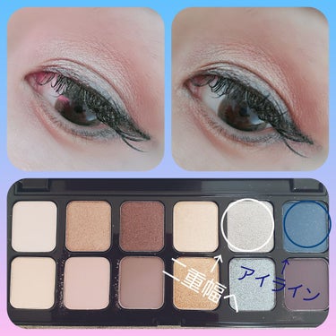 UR GLAM　BLOOMING EYE COLOR PALETTE/U R GLAM/アイシャドウパレットを使ったクチコミ（3枚目）