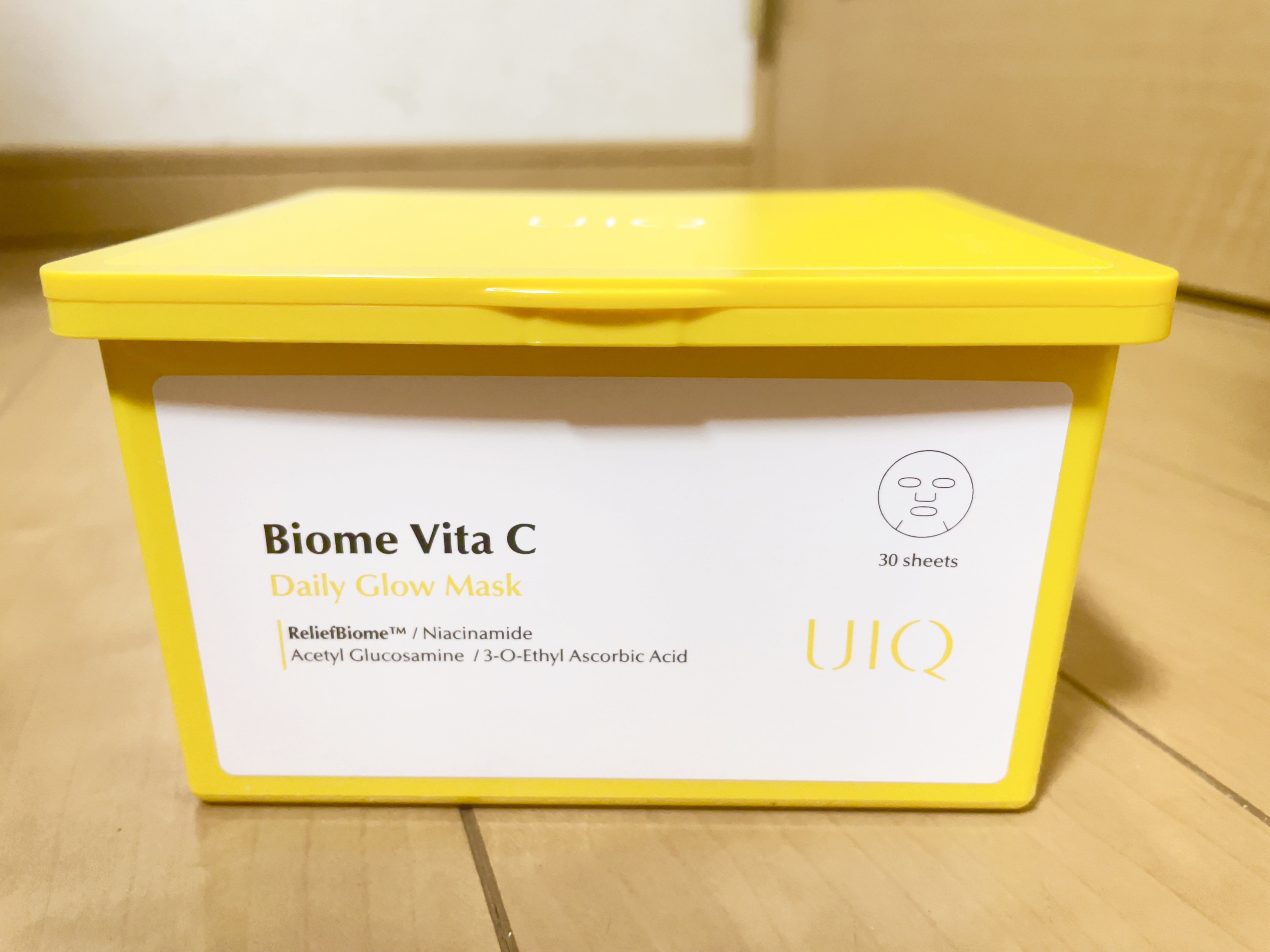 バイオームビタCグローデイリーシートマスク/UIQ/シートマスク・パックを使ったクチコミ（1枚目）