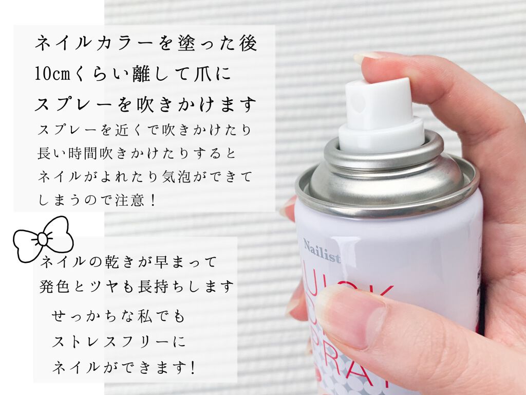 クイックドライスプレーⅡ/ネイリスト/ネイル用品を使ったクチコミ(2枚目)