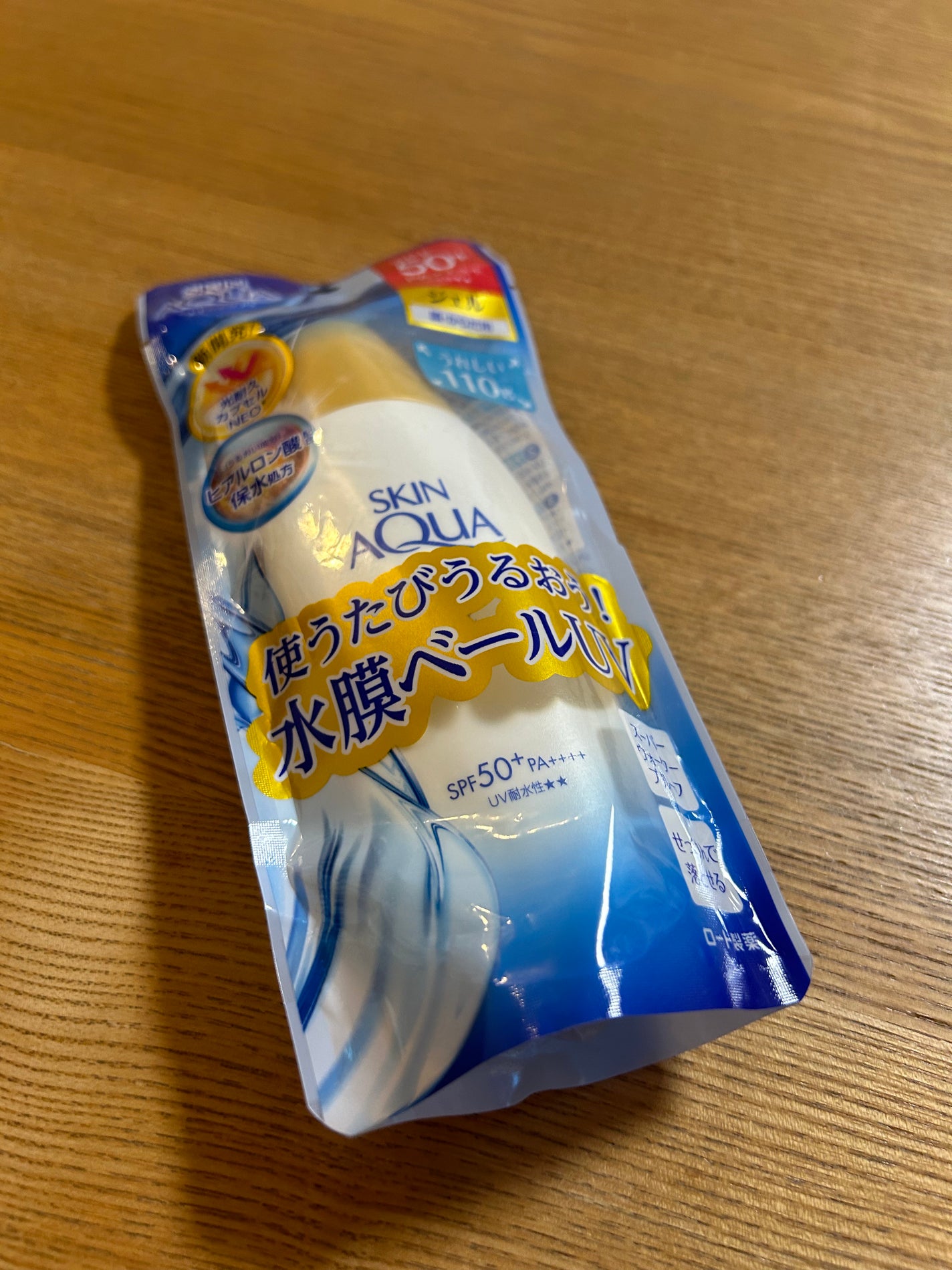 スキンアクア スーパーモイスチャージェル/スキンアクア/日焼け止めジェルを使ったクチコミ(1枚目)