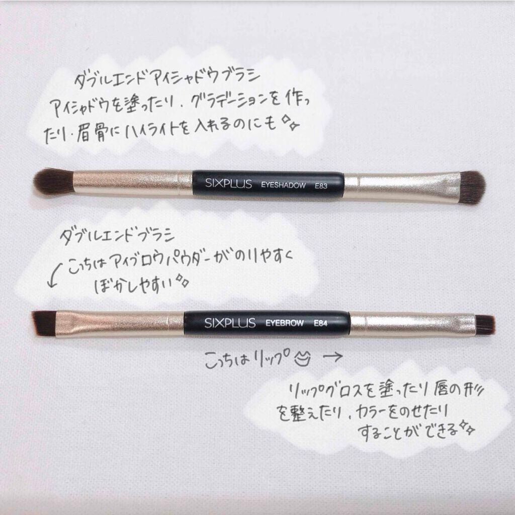SIXPLUS 携帯用 メイクブラシ5本セット Playシリーズ/SIXPLUS/メイクブラシを使ったクチコミ(4枚目)