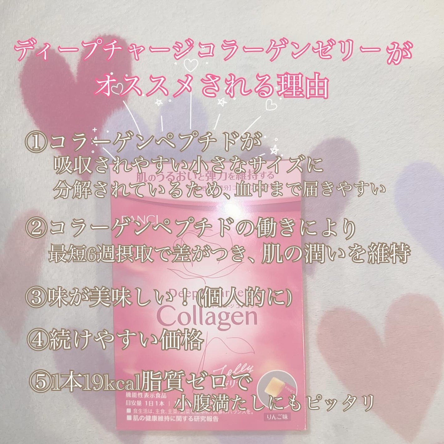 ディープチャージ  コラーゲン スティックゼリー/ファンケル/美容サプリメントを使ったクチコミ(2枚目)