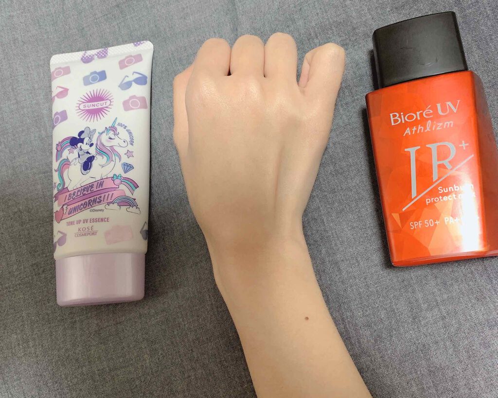 トーンアップUV エッセンス/サンカット®/日焼け止めローションを使ったクチコミ（3枚目）