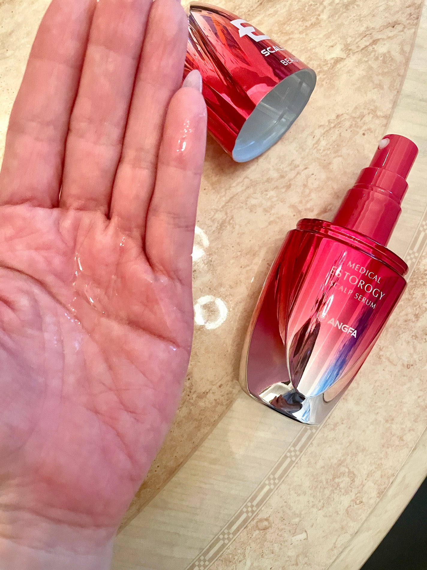 スカルプD ボーテ メディカルエストロジー スカルプセラム/アンファー(スカルプD)/頭皮ローションを使ったクチコミ(4枚目)