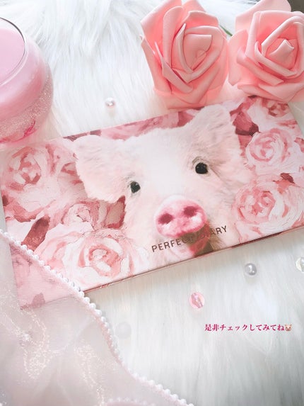 ごんす@YouTube始めました on LIPS 「《豚さんパレット🐷💕》バズってたから欲しくなって買っちゃったチ..」(7枚目)