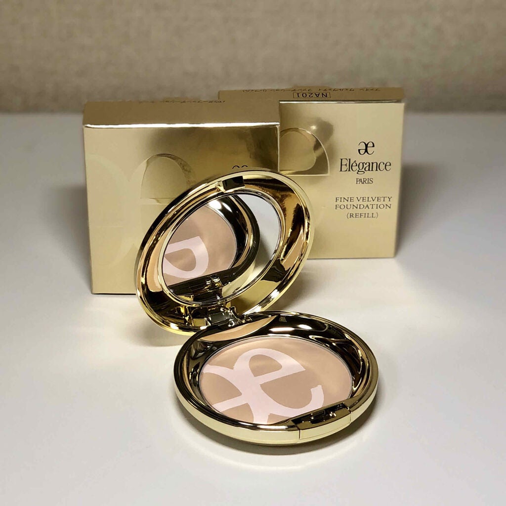 ファイン ヴェルヴェティ ファンデーション/Elégance/パウダーファンデーションを使ったクチコミ(1枚目)