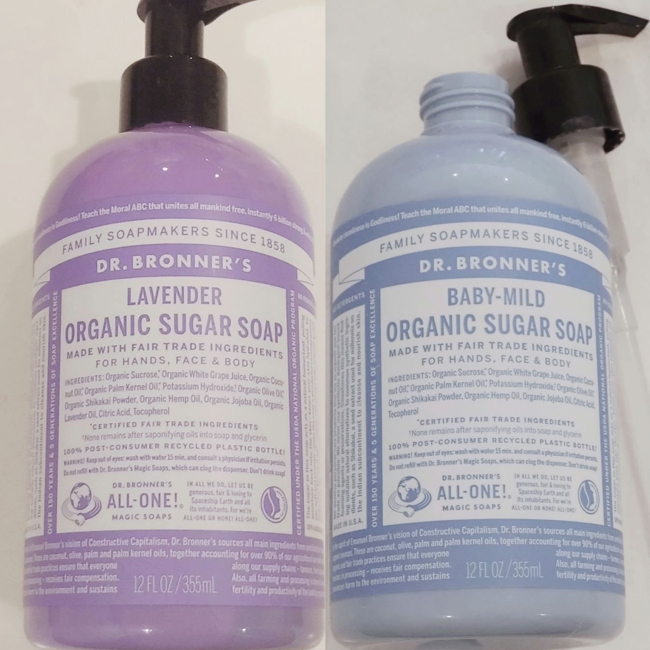 オーガニックシュガーソープ ラベンダー/ドクターブロナー/ボディソープを使ったクチコミ（1枚目）