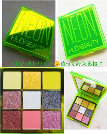 Neon Obsessions Pressed Pigment Palette/Huda Beauty/アイシャドウパレットを使ったクチコミ（2枚目）