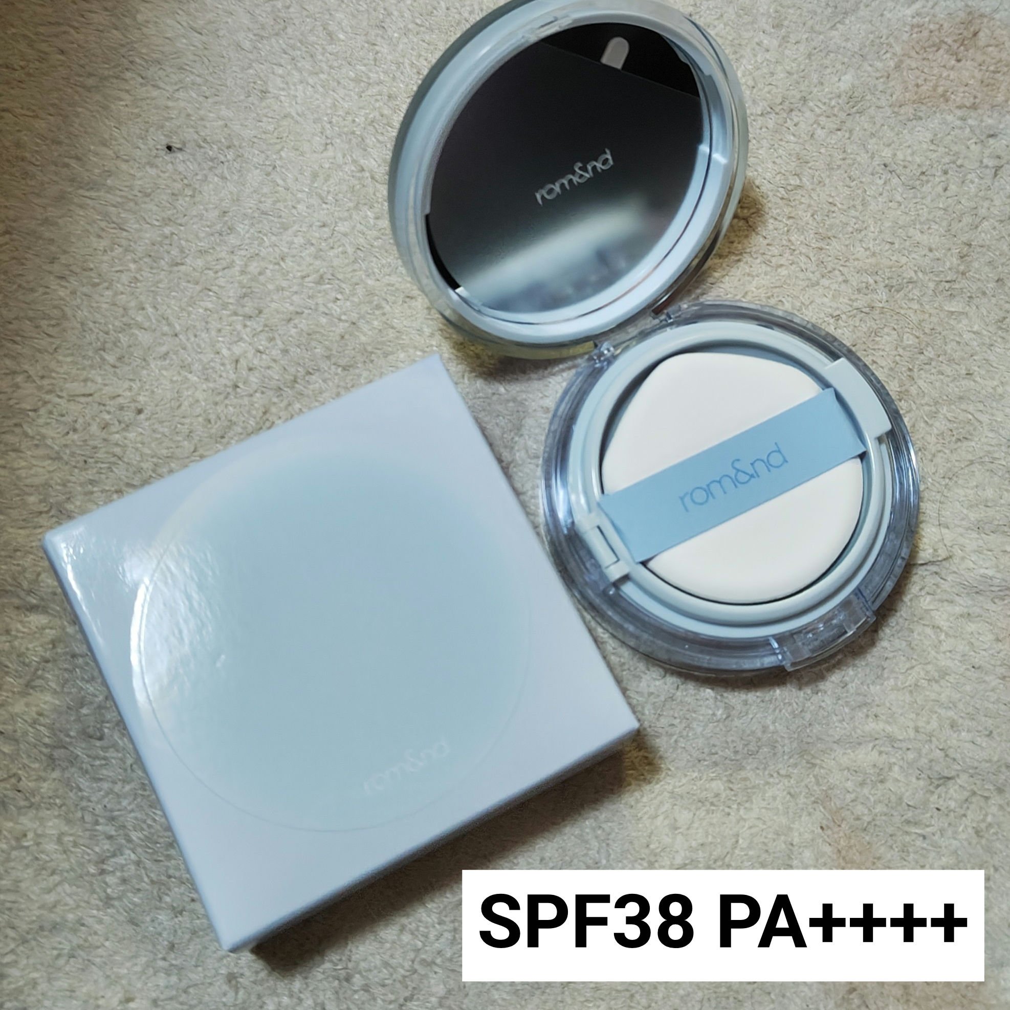 ベアウォータークッション 02 ピュア21/rom&nd/クッションファンデーションを使ったクチコミ（1枚目）