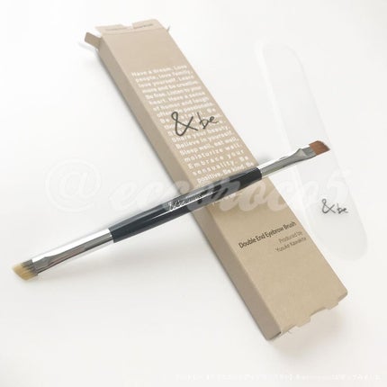 ダブルエンドアイブロウブラシ熊野筆/&be/メイクブラシを使ったクチコミ(2枚目)