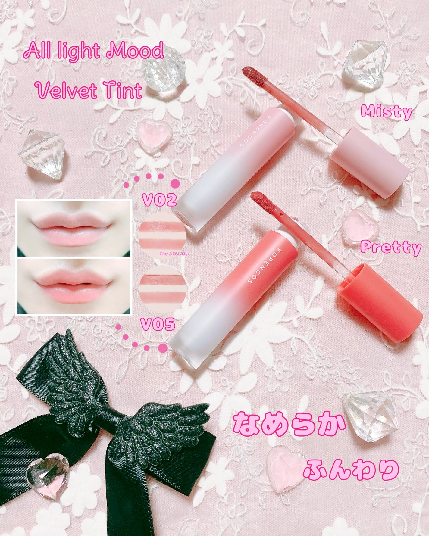 オールライトムードグローティント/フォレンコス/リップティントを使ったクチコミ(2枚目)