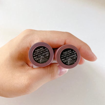 リップアンドチーク ヌードマットティント/CathyDoll/リップティントを使ったクチコミ(4枚目)