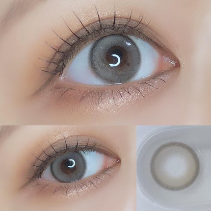 ピュアリティーシャイン マンスリー モーブチョコ/OLOLA/カラーコンタクトレンズを使ったクチコミ(3枚目)