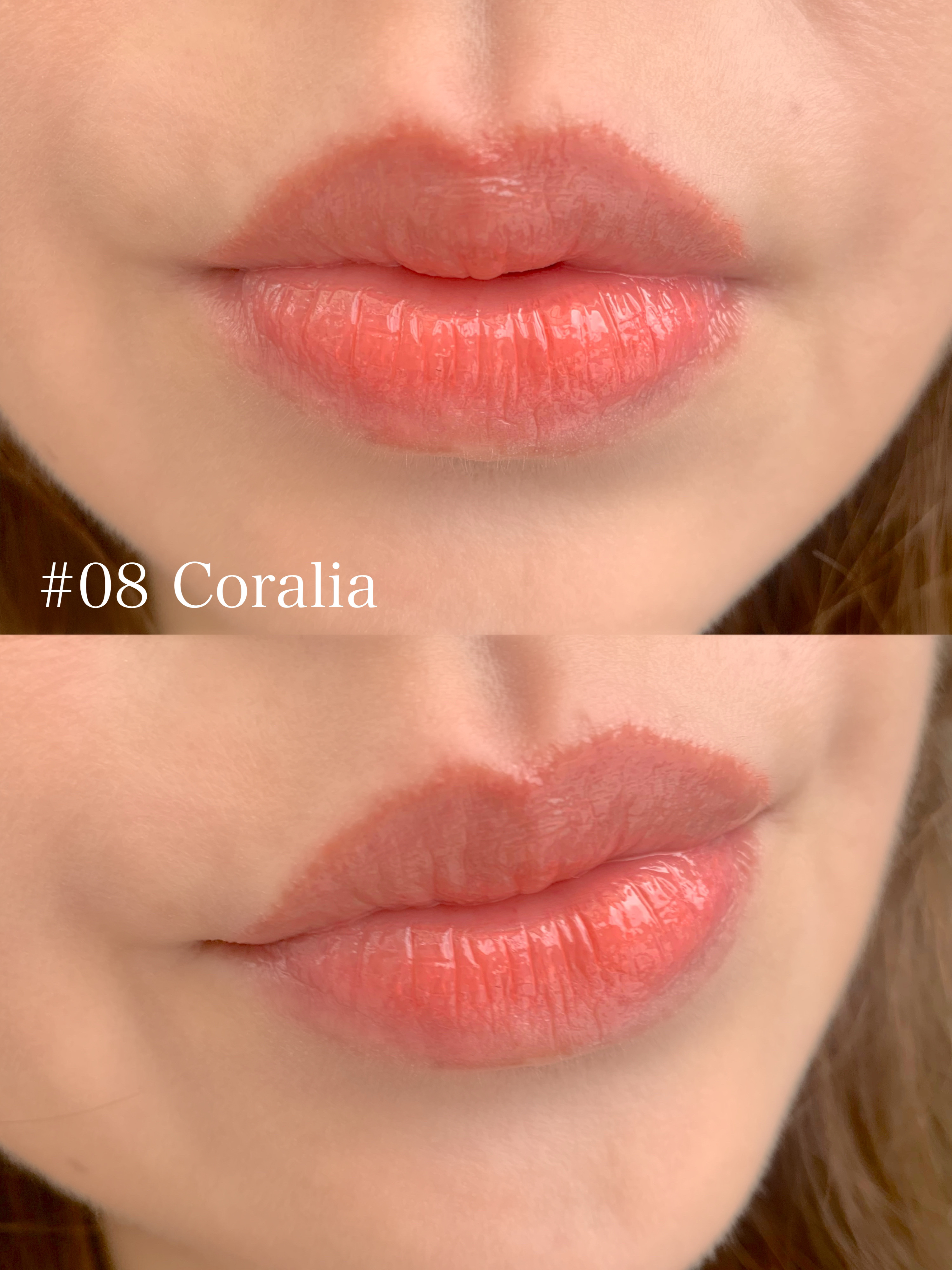 グラスティングメルティングバーム 08 コーラリア(Colalia)/rom&nd/リップバームを使ったクチコミ（3枚目）