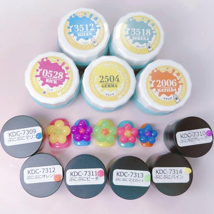 なかやまちえこ on LIPS 「クレイジェル丸めて並べるだけの簡単おはなネイル🌷365日ネイル..」(4枚目)