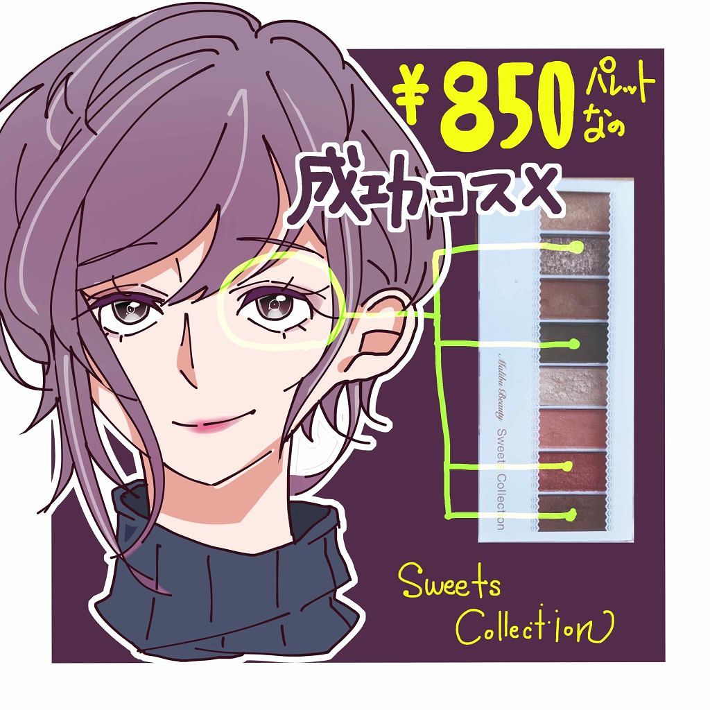 スイーツコレクション/マリブビューティー/アイシャドウパレットを使ったクチコミ(1枚目)