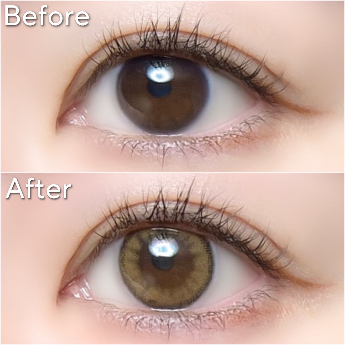 ホロリングブラウン/LENSME/カラーコンタクトレンズを使ったクチコミ(10枚目)