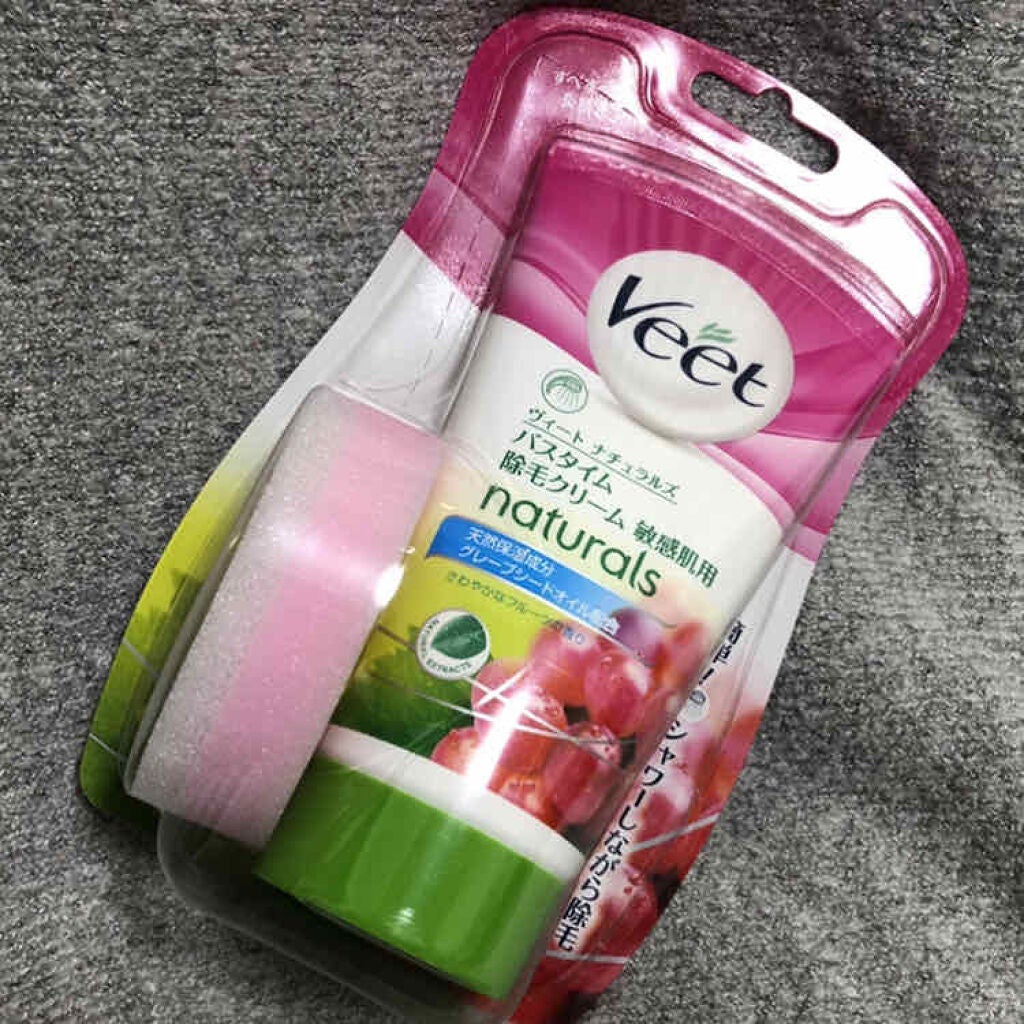 ナチュラルズ バスタイム除毛クリーム 敏感肌用/Veet/除毛クリームを使ったクチコミ(1枚目)